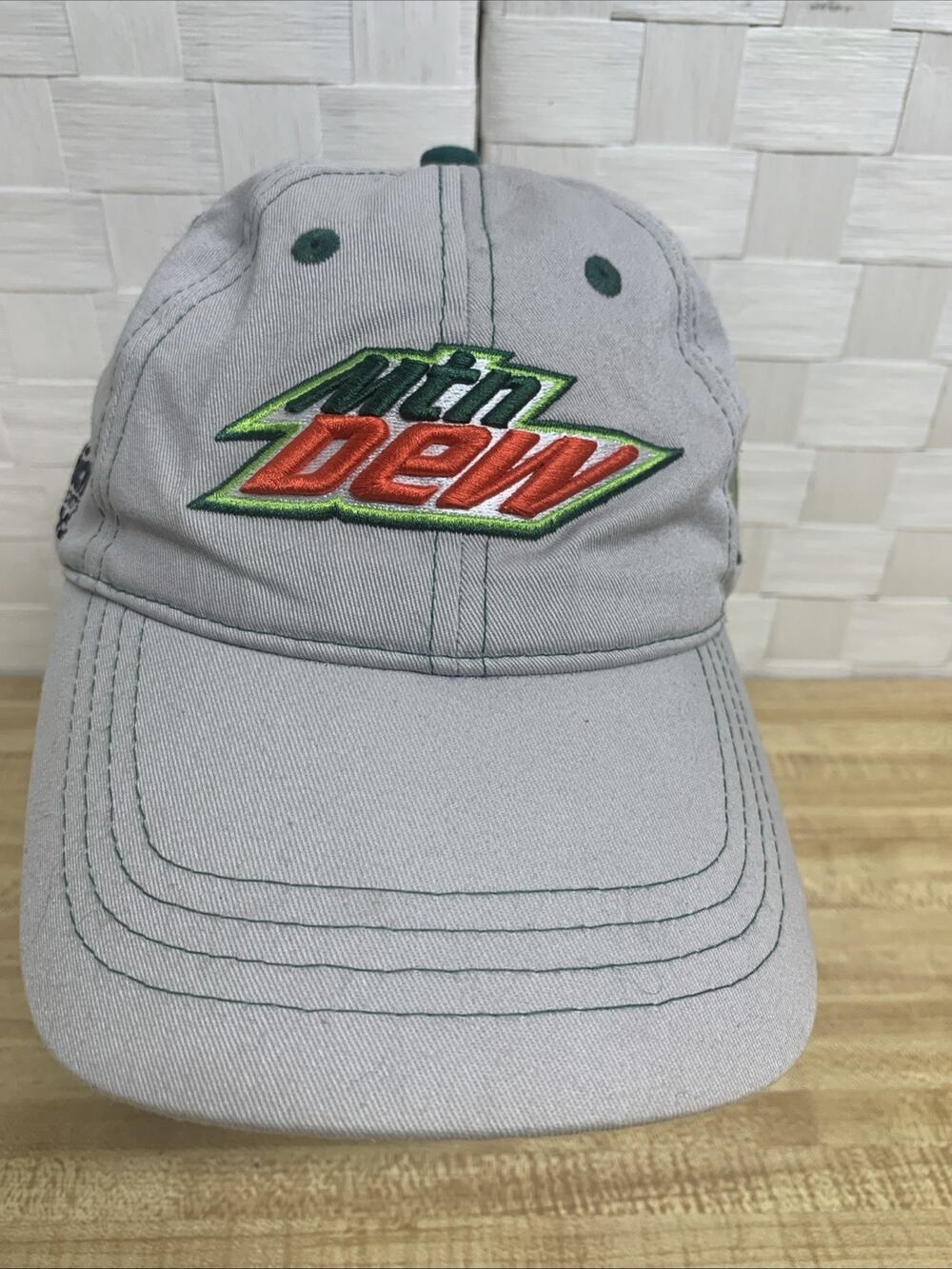 Vintage Mountain Dew Adjustable NASCAR Racing Cap, Dale Jarrett # 88 Clean
